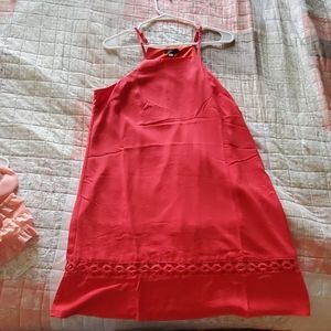 Dark pink halter dress